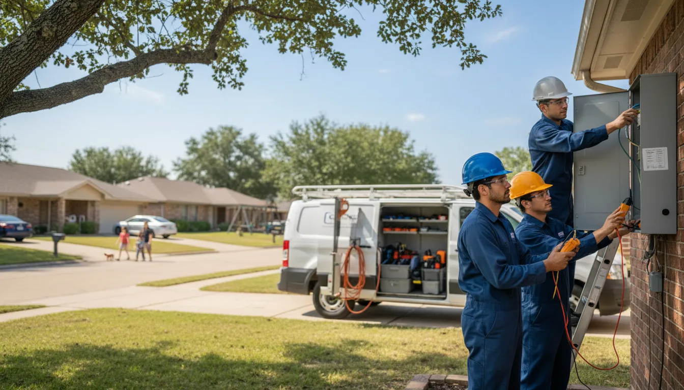 Certified electrician providing emergency electrical services in Huntington, TX
